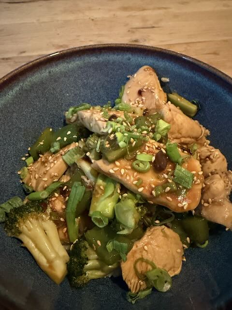 Honey Soy Chicken with Chilli Crisp and Broccoli